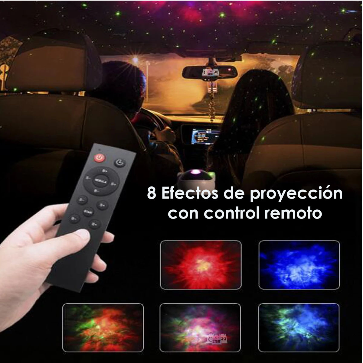 Miniatura 5 de Lampara Astronauta Proyector De Galaxia